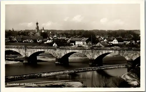 40434 - Deutschland - Rosenheim mit Innbrücke - nicht gelaufen