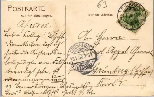 40437 - Deutschland - Giessen , Partie aus den Ostanlagen - gelaufen 1906