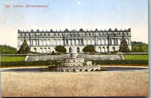 40440 - Deutschland - Herrenchiemsee , Königliches Schloss - gelaufen 1909