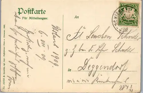 40440 - Deutschland - Herrenchiemsee , Königliches Schloss - gelaufen 1909