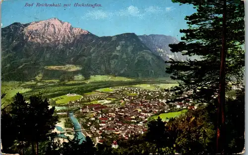 40444 - Deutschland - Bad Reichenhall mit Hochstaufen - gelaufen 1911