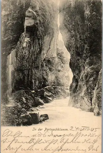 40451 - Deutschland - In der Partnachklamm - gelaufen 1905