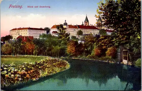 40452 - Deutschland - Freising , Blick auf Domberg - gelaufen 1916