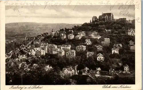 40516 - Deutschland - Marburg an der Lahn , Blick von Norden - gelaufen 1933