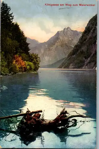 40519 - Deutschland - Königssee am Weg zum Malerwinkel - gelaufen 1919