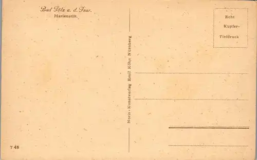 40533 - Deutschland - Bad Tölz a. d. Isar , Marienstift - nicht gelaufen