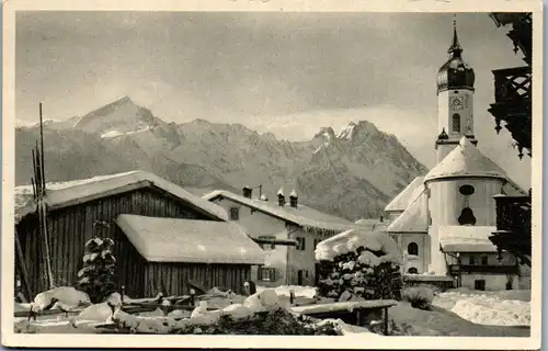 40536 - Deutschland - Garmisch mit Zugspitze , Alpspitze und Waxenstein - nicht gelaufen