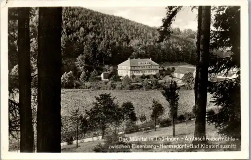 40558 - Deutschland - Das Mühltal in Thüringen , Amtsschreibermühle zw. Eisenberg Hermsdorf Bad Klosterlausnitz - 1953