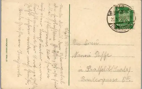 40561 - Deutschland - Schwarzatal , Lösche`s Hall - gelaufen 1927
