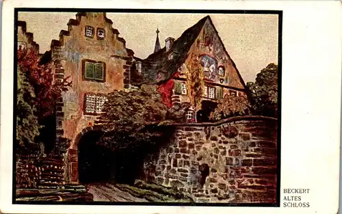 40603 - Künstlerkarte - Altes Schloss , Beckert , Feldpost - gelaufen 1916