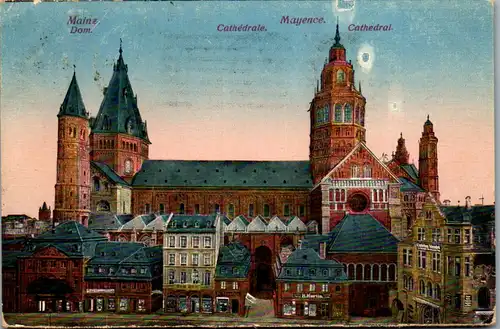 40608 - Deutschland - Mainz , Dom ,  - gelaufen 1922