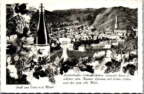 40611 - Deutschland - Treis an der Mosel , Gruss aus - nicht gelaufen