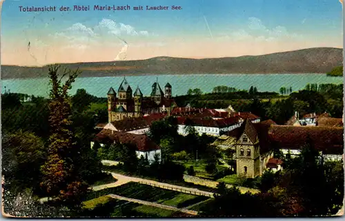 40614 - Deutschland - Maria Laach mit Laacher See , Abtei - gelaufen 1913