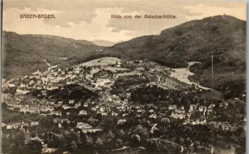 40631 - Deutschland - Baden Baden , Blick v. d. Batscharihütte - nicht gelaufen