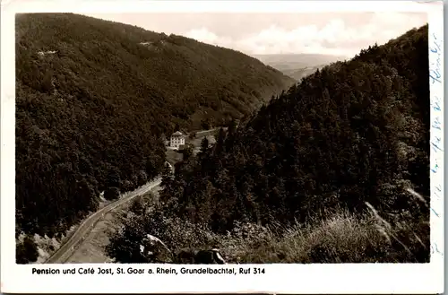 40670 - Deutschland - St. Goar a. Rhein , Grundelbachtal , Pension u. Cafe Jost - gelaufen 1963