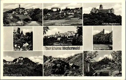 40672 - Deutschland - Westerwald , Burgen u. Schlösser , Mehrbildkarte - gelaufen 1962