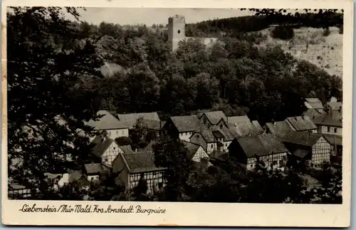 40687 - Deutschland - Liebenstein , Thür. Wald , Arnstadt , Burgruine - gelaufen 1955
