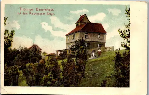 40688 - Deutschland - Thüringer Bauernhaus a. d. Riechheimer Berg - gelaufen 1919