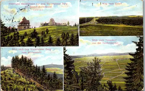 40690 - Deutschland - Thüringer Bauernhaus a. d. Riechheimer Berg , Bismarck Denkmal , Könighsstuhl , Teufelskanzel