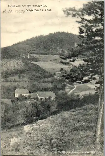 40691 - Deutschland - Siegelbach i. Thür. , Gruß v. d. Waldschenke - gelaufen 1902