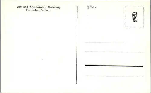 40705 - Deutschland - Berleburg , Fürstliches Schloss - nicht gelaufen