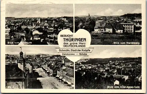 40711 - Deutschland - Schmölln , Thüringen , Markt , Mehrbildkarte - gelaufen 1942