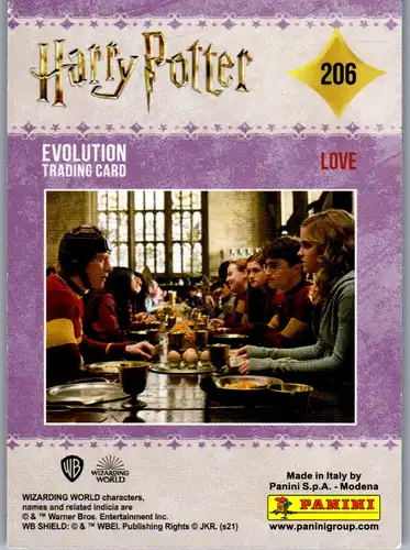 40731 - Karten zum Sammeln - Harry Potter , Panini , Evolution Trading Card , 206 , Love