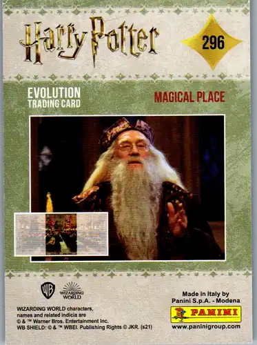 40735 - Karten zum Sammeln - Harry Potter , Panini , Evolution Trading Card , 296 , Magical Place