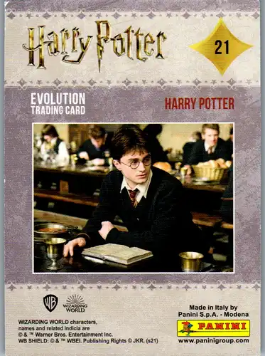 40745 - Karten zum Sammeln - Harry Potter , Panini , Evolution Trading Card , 21 , Harry Potter
