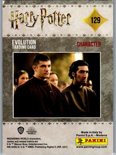 40749 - Karten zum Sammeln - Harry Potter , Panini , Evolution Trading Card , 129 , Character