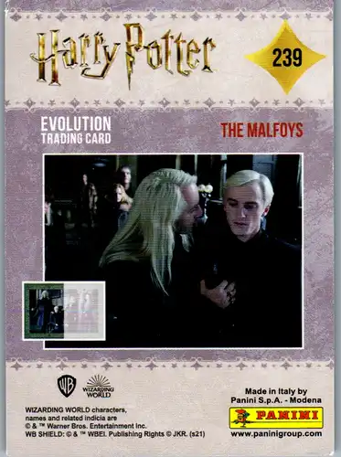 40751 - Karten zum Sammeln - Harry Potter , Panini , Evolution Trading Card , 239 , The Malfoys