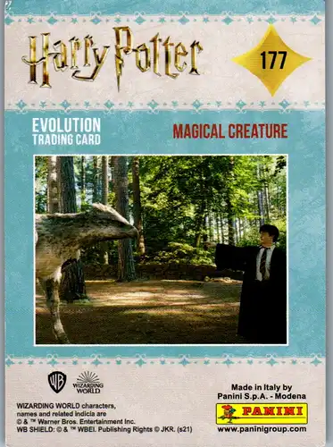 40752 - Karten zum Sammeln - Harry Potter , Panini , Evolution Trading Card , 177 , Magical Creature