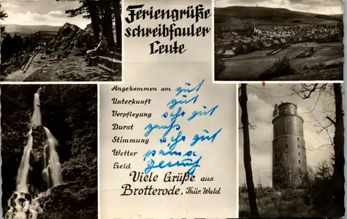 40765 - Deutschland - Brotterode , Mehrbildkarte - gelaufen