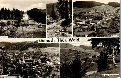 40777 - Deutschland - Steinach , Thür. Wald , Mehrbildkarte , Göritzgrund , Sanatorium - gelaufen