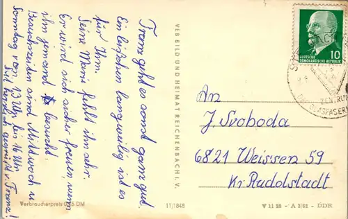 40779 - Deutschland - Steinach , Thür. Wald , Mehrbildkarte , Rattenkämmlein , Sanatorium - gelaufen