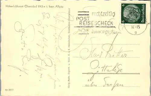 40826 - Deutschland - Oberstdorf i. bayr. Allgäu - gelaufen