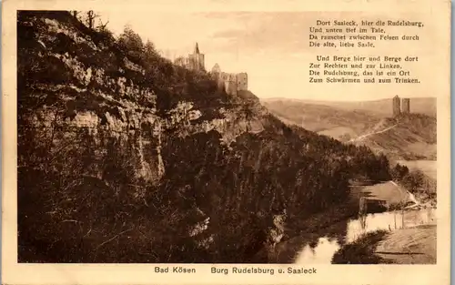 40852 - Deutschland - Bad Kösen , Burg Rudelsburg u. Saaleck - gelaufen