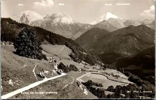 40855 - Deutschland - Partie am Soleleitungsweg , Göll , Jenner , Schneibstein - gelaufen