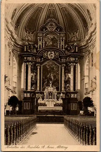 40901 - Deutschland - Altötting , Hochaltar der Basilika St. Anna - gelaufen