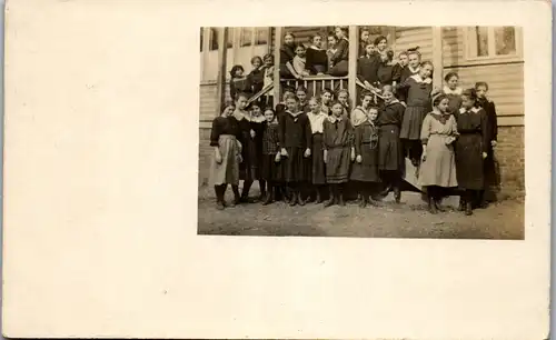 40931 - Aufnahme - Schulklasse Mädchen , 3. Klasse v. 1918 - nicht gelaufen