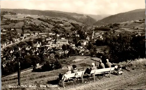 40949 - Deutschland - Steinach , Thür. Wald , Blick v. Land , Panorama - gelaufen