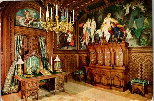 40969 - Deutschland - Schloß Neuschwanstein , Arbeitszimmer - nicht gelaufen