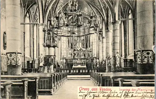 40986 - Deutschland - Vreden , Gruss aus , Inneres der Pfarrkirche - gelaufen