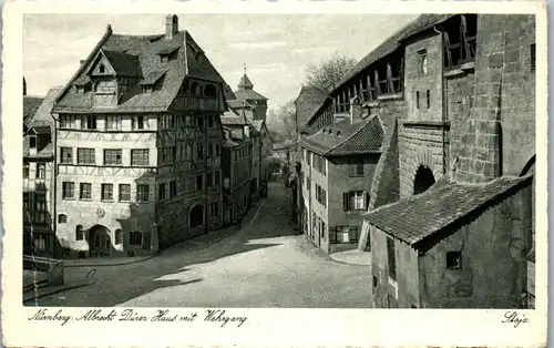 41009 - Deutschland - Nürnberg , Albrecht Dürer Haus mit Wehrgang - nicht gelaufen