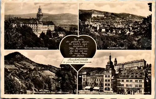 41017 - Deutschland - Rudolstadt i. Thür. , Heidecksburg , Mehrbildkarte - gelaufen