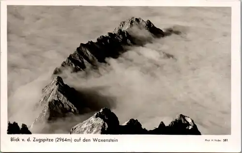 41024 - Deutschland - Blick v. d. Zugspitze auf den Waxenstein - gelaufen