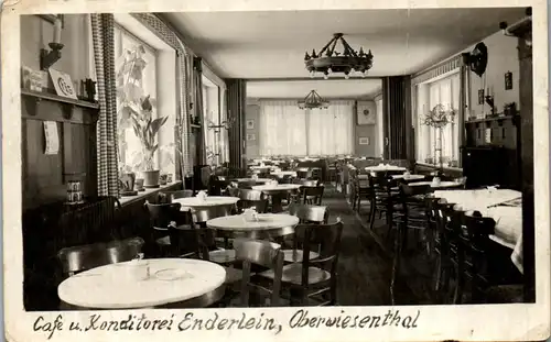 41038 - Deutschland - Oberwiesenthal , Cafe u. Konditorei Enderlein , l. beschädigt - gelaufen