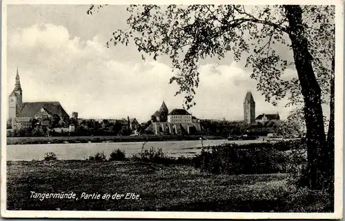 41047 - Deutschland - Tangermünde , Partie an der Elbe - gelaufen