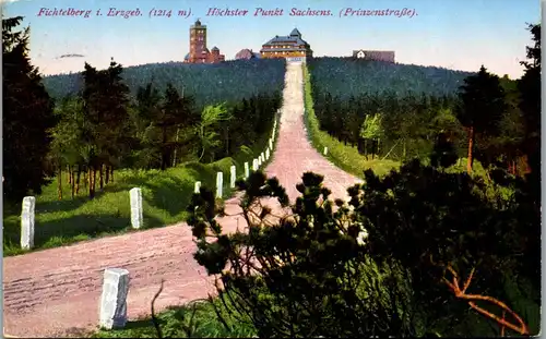 41051 - Deutschland - Fichtelberg i. Erzgebirge , Höchster Punkt Sachsens , Prinzenstraße - gelaufen