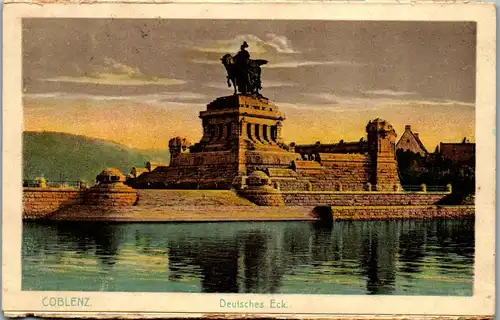 41082 - Deutschland - Coblenz , Koblenz , Deutsches Eck - gelaufen